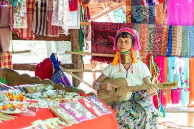 Mae Hong Son, Thailand - 6 Şubat 2019: Kuzey Tayland tr
