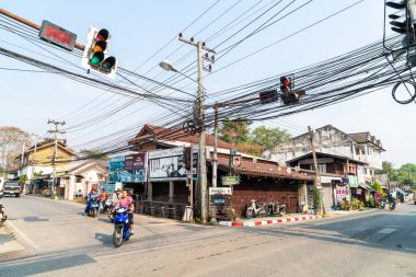 Pai, Tayland - 16 Şubat 2019: Street sahnede Pai 20 üzerinde 16 Şubat,