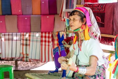 Mae Hong Son, Thailand - 6 Şubat 2019: Kuzey Tayland tr