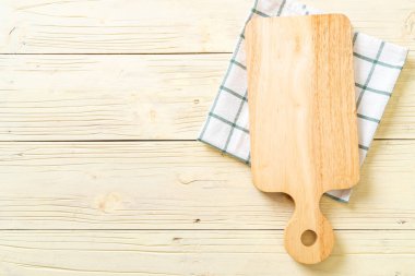 mutfak bezle ahşap tahta boş kesme