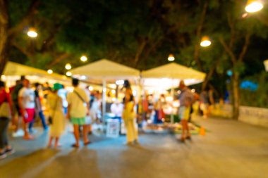 soyut bulanıklık ve gece semt pazarı defocused