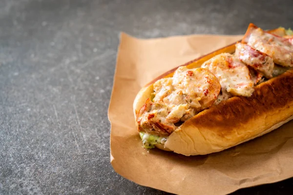 Homemade lobster roll — Stock Photo, Image