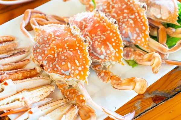 Crabe bleu cuit à la vapeur — Photo