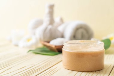 Spa uygulamaları üzerinde ahşap arka plan belirleme