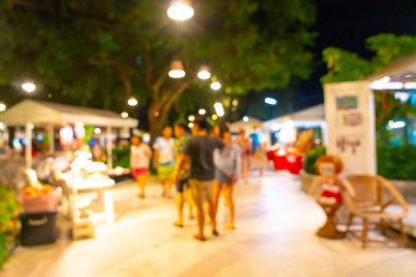 soyut bulanıklık ve gece semt pazarı defocused