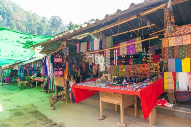 Mae Hong Son, Thailand - 6 Şubat 2019: Kuzey Tayland tr