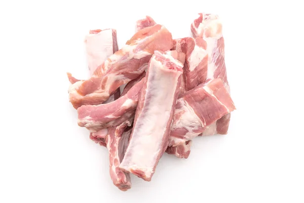 Friske rå svinekød ribben - Stock-foto