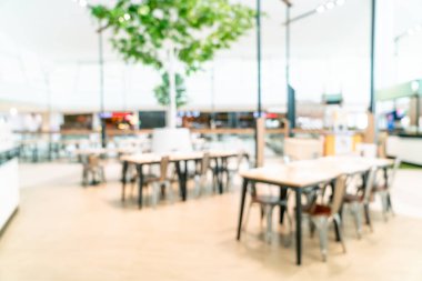 soyut bulanıklık ve food court Merkezi alışveriş merkezi defocused