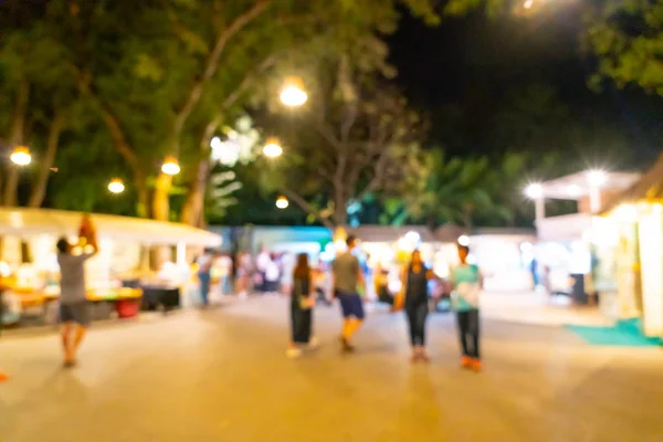 Abstract oskärpa och oskärpa gatan nattmarknad — Stockfoto