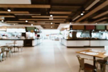 soyut bulanıklık ve food court Merkezi alışveriş merkezi defocused