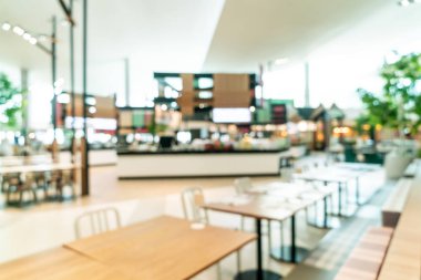 soyut bulanıklık ve food court Merkezi alışveriş merkezi defocused