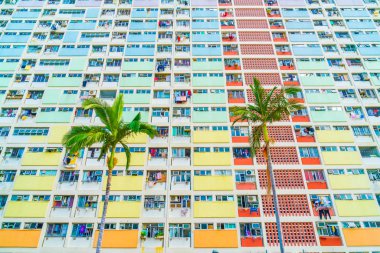 renkli Hong Kong'da bina