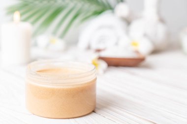 Spa uygulamaları üzerinde ahşap arka plan belirleme