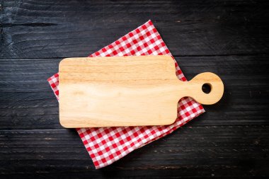 mutfak bezle ahşap tahta boş kesme