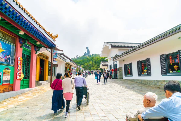 HONG KONG - 21 de FEB de 2019: Tian Tan Buddha alias el Gran Buda es — Foto de Stock