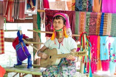 Mae Hong Son, Thailand - 6 Şubat 2019: Kuzey Tayland tr