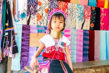 Mae Hong Son, Thailand - 6 Şubat 2019: Kuzey Tayland tr