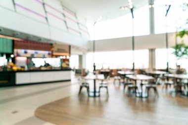 soyut bulanıklık ve food court Merkezi alışveriş merkezi defocused