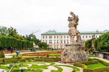 Salzburg, Avusturya - 30 Ağustos 2018: Mir yürüyüş turist