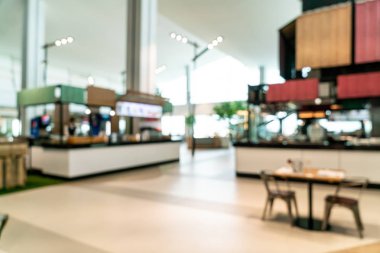 soyut bulanıklık ve food court Merkezi alışveriş merkezi defocused