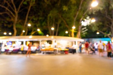 soyut bulanıklık ve gece semt pazarı defocused