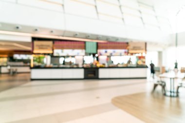 soyut bulanıklık ve food court Merkezi alışveriş merkezi defocused