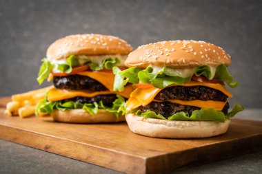 Taze lezzetli hamburger. 