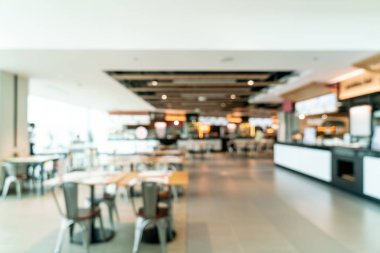 soyut bulanıklık ve food court Merkezi alışveriş merkezi defocused