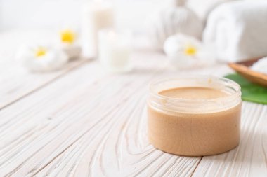 Spa uygulamaları üzerinde ahşap arka plan belirleme