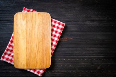 mutfak bezle ahşap tahta boş kesme