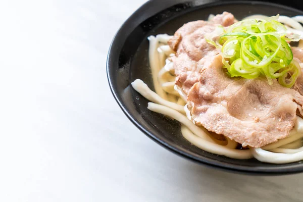 Udon ramen noodle με χοιρινό (Shio Ramen) — Φωτογραφία Αρχείου