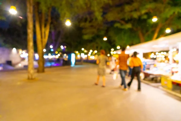 Abstract blur and defocused night street market — Stock Photo, Image