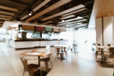 soyut bulanıklık ve food court Merkezi alışveriş merkezi defocused