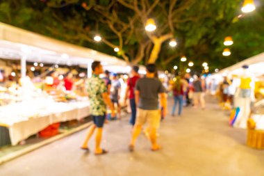 soyut bulanıklık ve gece semt pazarı defocused