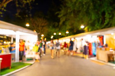 soyut bulanıklık ve gece semt pazarı defocused