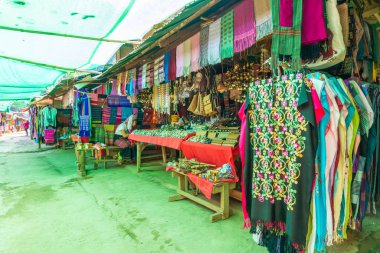 Mae Hong Son, Thailand - 6 Şubat 2019: Kuzey Tayland tr