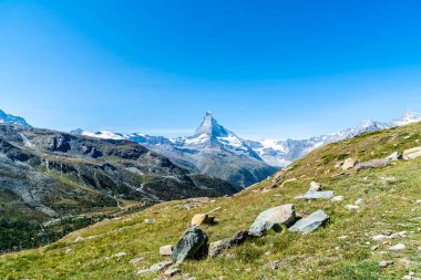 Gösterim Matterhorn Peak Zermatt, İsviçre.