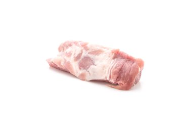 Taze çiğ domuz kaburgası. 