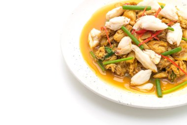 köri tozu ile kızartılmış Yengeç