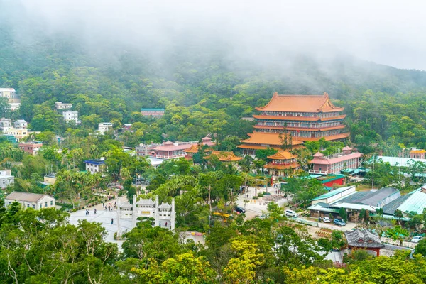 Po Lin ναό στο χωριό Νγκονγκ πινγκ στο Χονγκ Κονγκ — Φωτογραφία Αρχείου