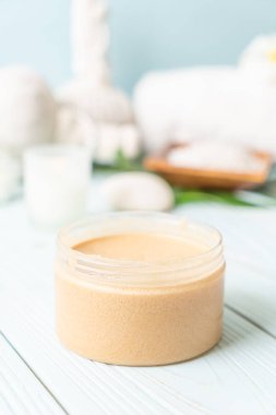 Spa uygulamaları üzerinde ahşap arka plan belirleme