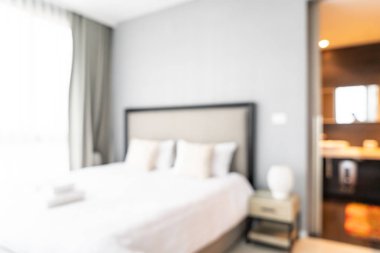 Soyut bulanıklık ve ufuk yatak odası iç