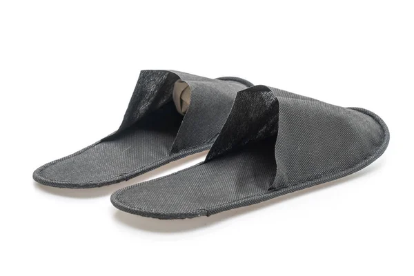 Black slipper shoes — Stock Photo, Image