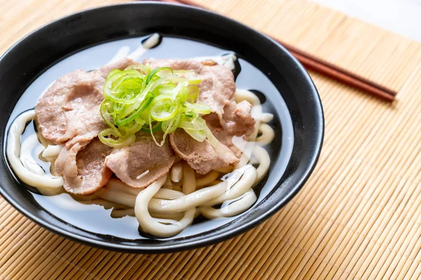 Macarrão udon ramen com carne de porco (Shio Ramen ) — Fotografia de Stock