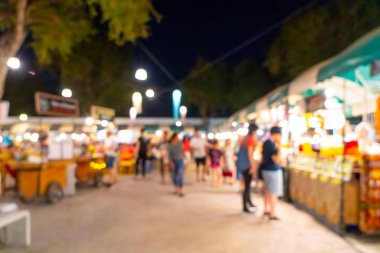 soyut bulanıklık ve gece semt pazarı defocused