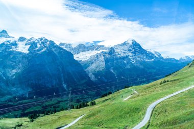 Güzel Alps dağ Grindelwald, İsviçre 