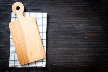 mutfak bezle ahşap tahta boş kesme