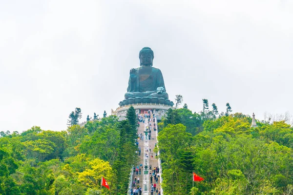 Estatua gigante de Buda en Ngong Ping, Hong Kong —  Fotos de Stock