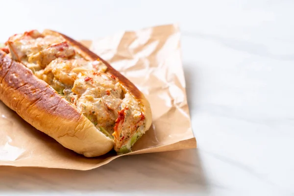 Homemade lobster roll — Stock Photo, Image