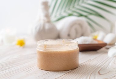 Spa uygulamaları üzerinde ahşap arka plan belirleme